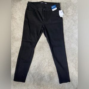 Old Navy Mid-Rise Rockstar Super Skinny Black Jeans